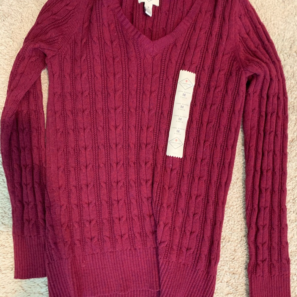 Burgundy-Purple long sleeve sweater